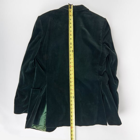 YSL Yves Saint Laurent Men's Vintage Green Velvet Blazer Made in France Size 40 - Picture 16 of 16